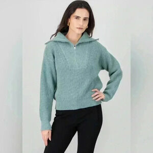 Studio Park x Courtney Khondabi‎ Cozy 1/4 Zip Sweater Black size 2X